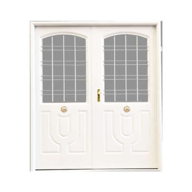 Puerta Doble Hoja Verona Media reja