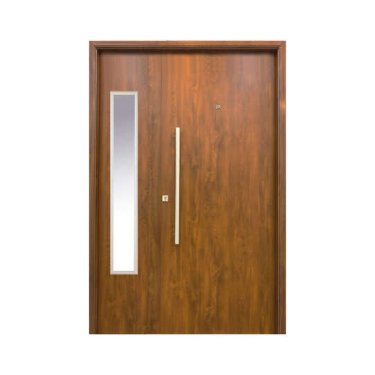 Puerta y Media Deluxe Wood Lisa con Vidrio - Imagen 2