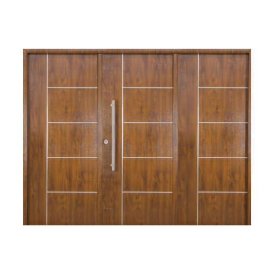 Portón de Abrir Deluxe Wood 5 Tableros