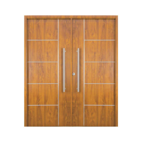 Puerta Doble Deluxe Wood 5 Tableros