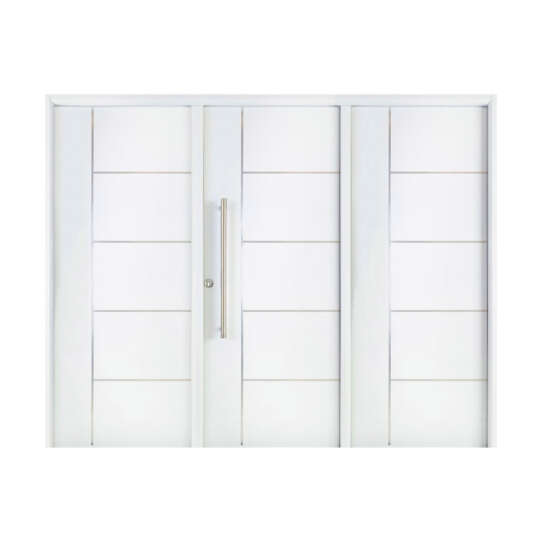 Portón Deluxe 5 Tableros con Cilindro Europerfil
