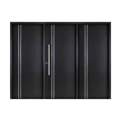 Portón Deluxe Style Liso con Cilindro Europerfil