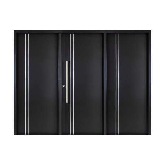Portón Deluxe Style Liso con Cilindro Europerfil